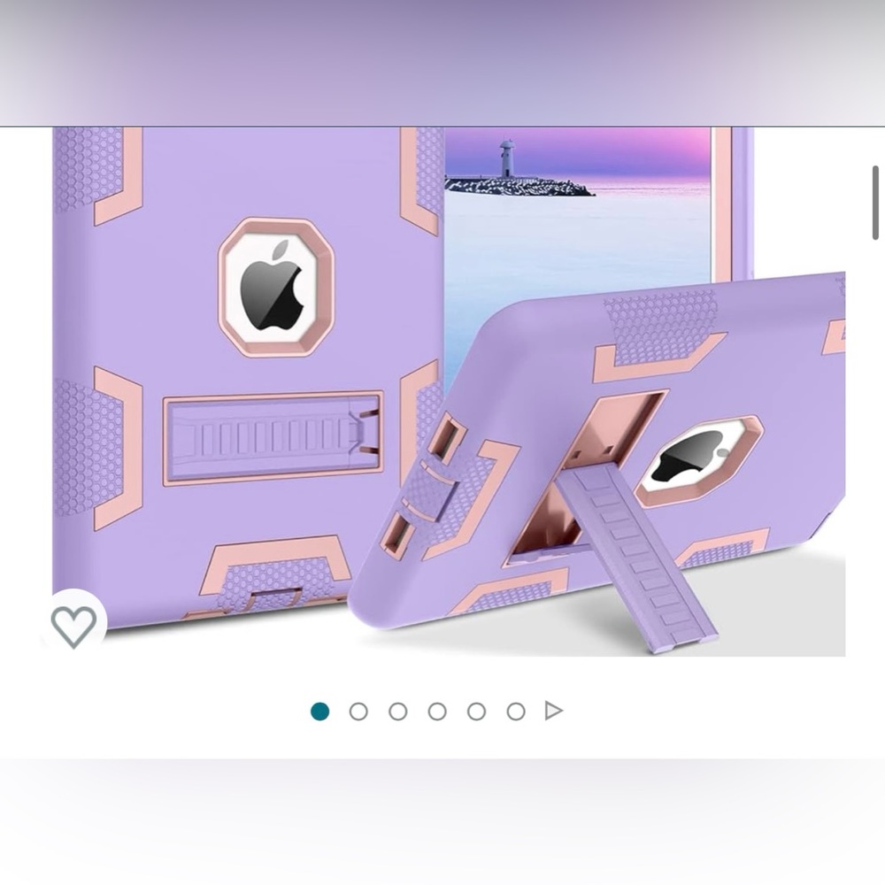 BENTOBEN iPad 6th Generation Case in color Purple/Rose Gold.